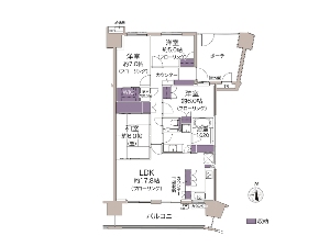 ワンダーベイシティSAZANサウスイング 船橋市浜町2丁目 間取図
