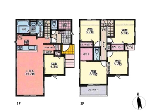 新築一戸建て 船橋市七林町 間取図