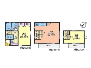 築後未入居住宅 船橋市前原東5丁目 間取図