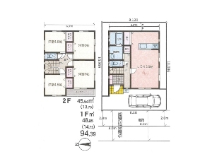 新築一戸建て 船橋市三山5丁目 間取図