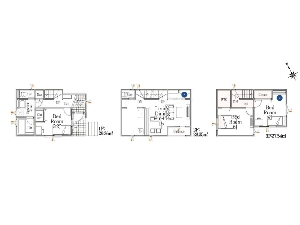 新築一戸建て 船橋市南本町 間取図