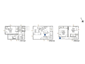 新築一戸建て 船橋市南本町 間取図