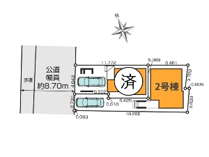 新築一戸建て 船橋市湊町1丁目 配置図