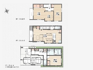 新築一戸建て 船橋市栄町2丁目 間取図