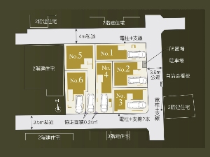 新築一戸建て 船橋市前原西3丁目 配置図