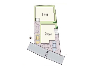 新築一戸建て 船橋市駿河台2丁目 配置図