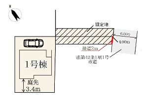 新築一戸建て 船橋市前原東6丁目 配置図