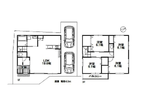 新築一戸建て 船橋市三山4丁目 間取図