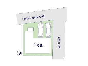 新築一戸建て 船橋市三山9丁目 配置図