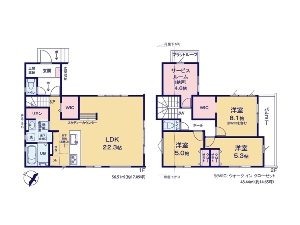 新築一戸建て 船橋市三山9丁目 間取図