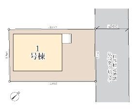 新築一戸建て 船橋市田喜野井2丁目 配置図