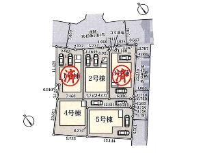 新築一戸建て 船橋市田喜野井3丁目 配置図