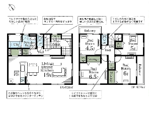 新築一戸建て 船橋市田喜野井5丁目 間取図