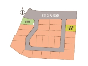 新築一戸建て 船橋市田喜野井6丁目 配置図