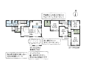 新築一戸建て 船橋市薬円台3丁目 間取図
