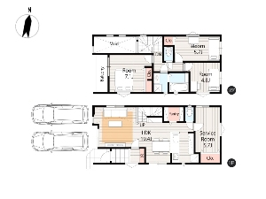 新築一戸建て 船橋市薬円台3丁目 間取図