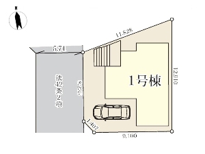 新築一戸建て 船橋市二宮1丁目 配置図