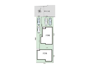 新築一戸建て 船橋市習志野台5丁目 配置図
