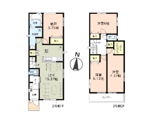 新築一戸建て 船橋市飯山満町3丁目 間取図