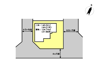 新築一戸建て 船橋市西習志野3丁目 配置図