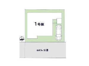 新築一戸建て 船橋市芝山7丁目 配置図