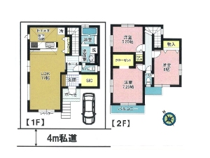 新築一戸建て 船橋市芝山7丁目 間取図