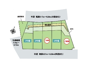新築一戸建て 船橋市行田町 配置図