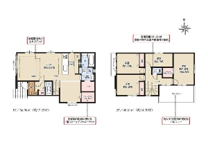 新築一戸建て 船橋市坪井町 間取図