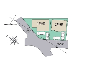新築一戸建て 船橋市新高根4丁目 配置図