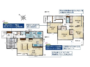 新築一戸建て 船橋市新高根4丁目 間取図