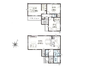新築一戸建て 船橋市新高根3丁目 間取図