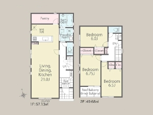 新築一戸建て 船橋市夏見6丁目 間取図 新築一戸建て 船橋市夏見6丁目 間取図