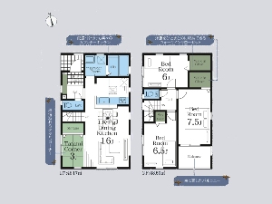 新築一戸建て 船橋市夏見台1丁目 間取図 新築一戸建て 船橋市夏見台1丁目 間取図