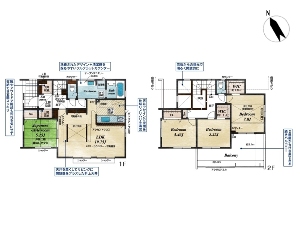 新築一戸建て 船橋市夏見台3丁目 間取図