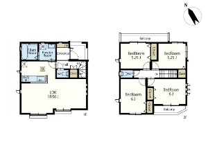 新築一戸建て 船橋市海神6丁目 間取図