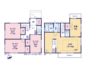 新築一戸建て 船橋市海神5丁目 間取図