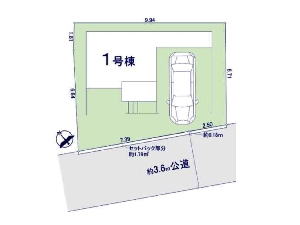 新築一戸建て 船橋市南本町 配置図 新築一戸建て 船橋市南本町 配置図
