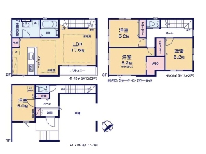 新築一戸建て 船橋市南本町 間取図 新築一戸建て 船橋市南本町 間取図