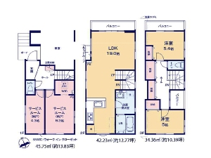 新築一戸建て 船橋市北本町2丁目 間取図