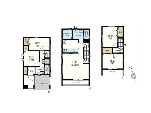 新築一戸建て 船橋市北本町2丁目 間取図