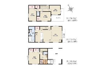 新築一戸建て 船橋市南本町 間取図