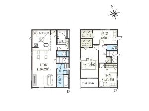 新築一戸建て 船橋市栄町1丁目 間取図