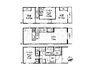 新築一戸建て 船橋市浜町1丁目 間取図