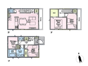 新築一戸建て 船橋市栄町1丁目 間取図 新築一戸建て 船橋市栄町1丁目 間取図
