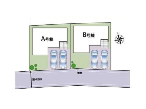 新築一戸建て 船橋市東船橋6丁目 配置図