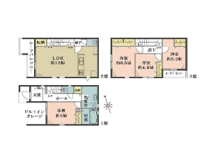 新築一戸建て 船橋市前原西1丁目 間取図 新築一戸建て 船橋市前原西1丁目 間取図
