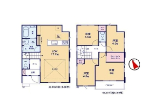 新築一戸建て 船橋市前原西6丁目 間取図