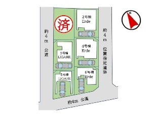 新築一戸建て 船橋市前原西6丁目 配置図