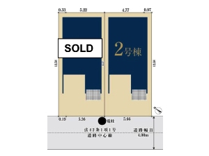 新築一戸建て 船橋市前原西8丁目 配置図