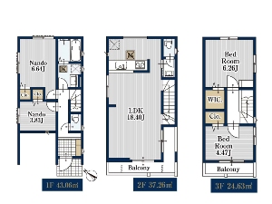 新築一戸建て 船橋市前原西8丁目 間取図